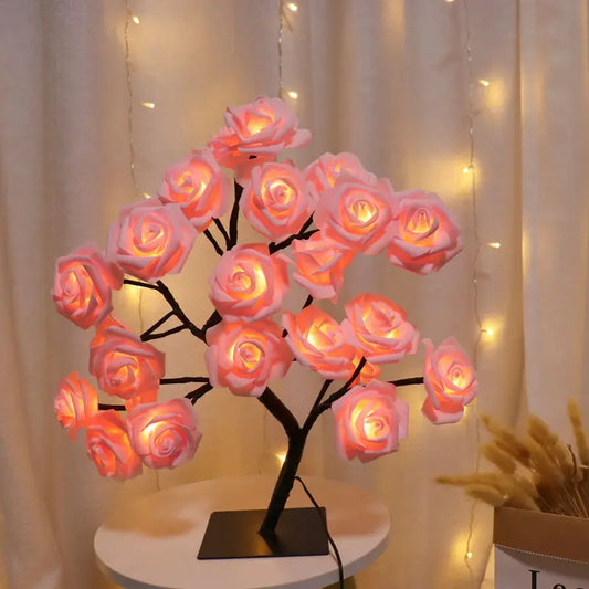 24 LED Rose Tree Lights USB