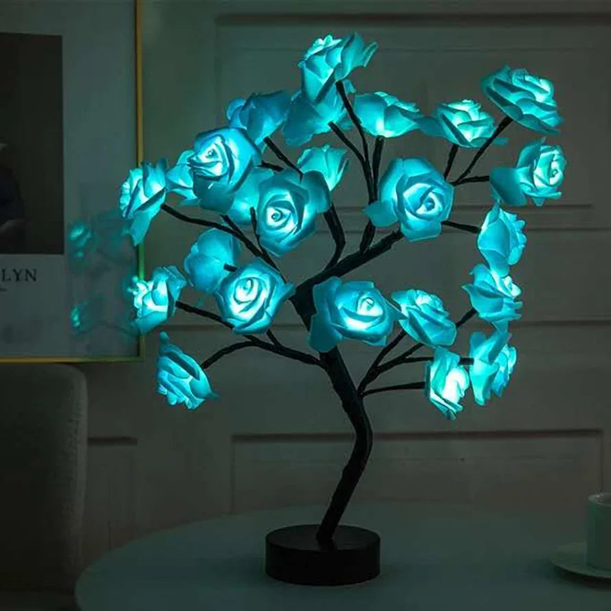 24 LED Rose Tree Lights USB