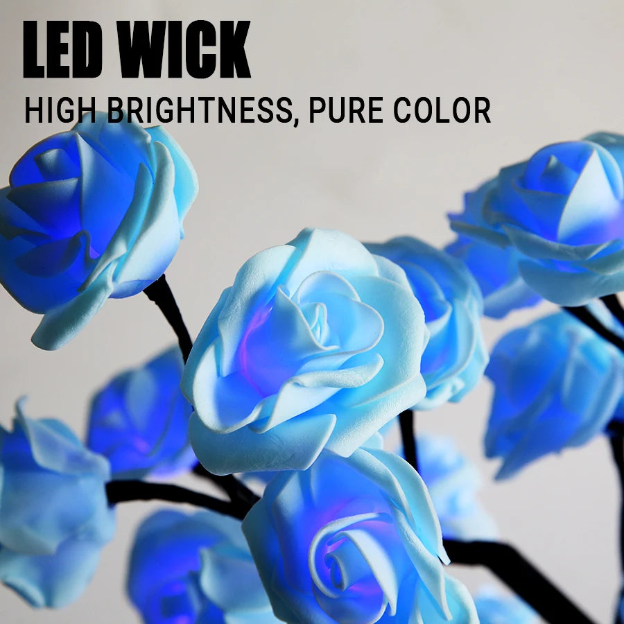 24 LED Rose Tree Lights USB