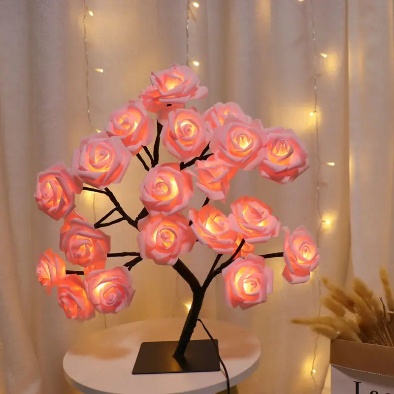 24 LED Rose Tree Lights USB